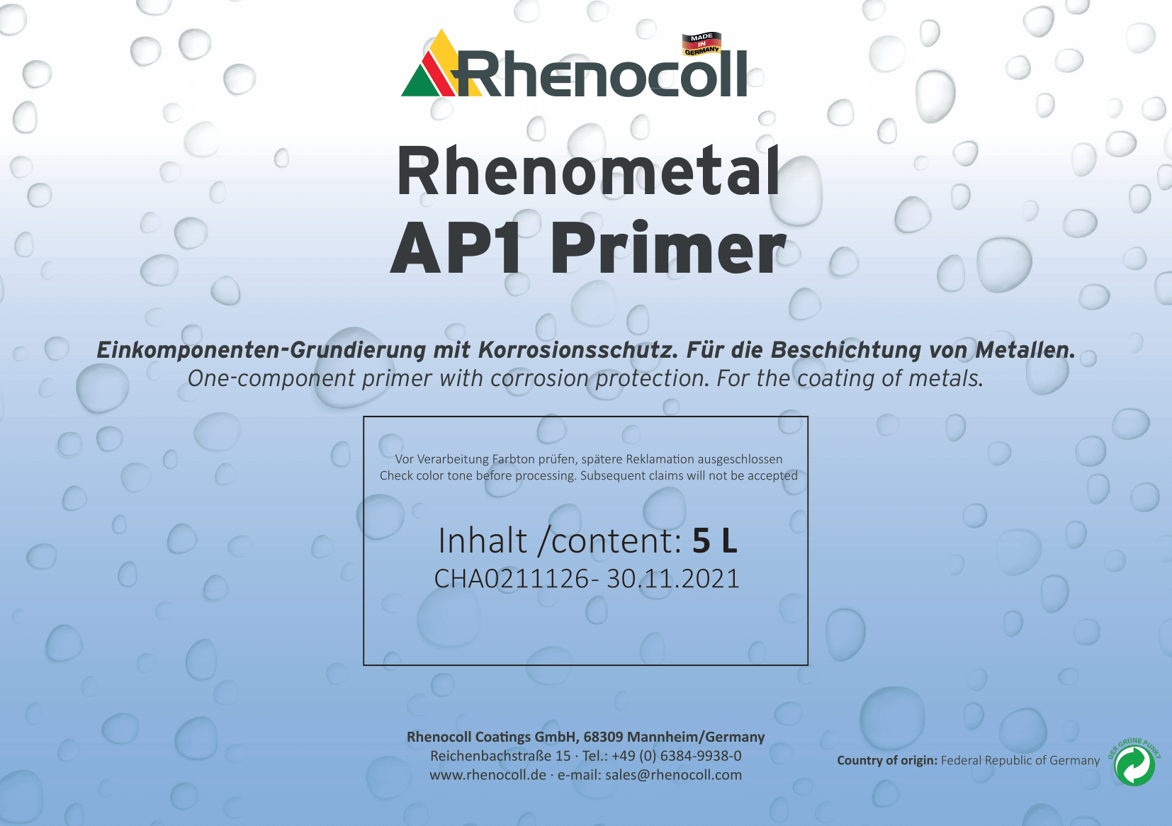 Rhenometal AP1 Primer